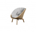 Peacock loungefåtölj - natural/teak