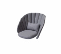 Peacock dynset loungefåtölj - grey