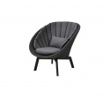 Peacock dynset loungefåtölj - grey