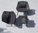 Breeze dynset loungefåtölj - black