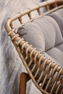 Strington 2-sits soffa m/teak underrede - natural