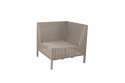 Connect dining lounge dynset hörnmodul - taupe