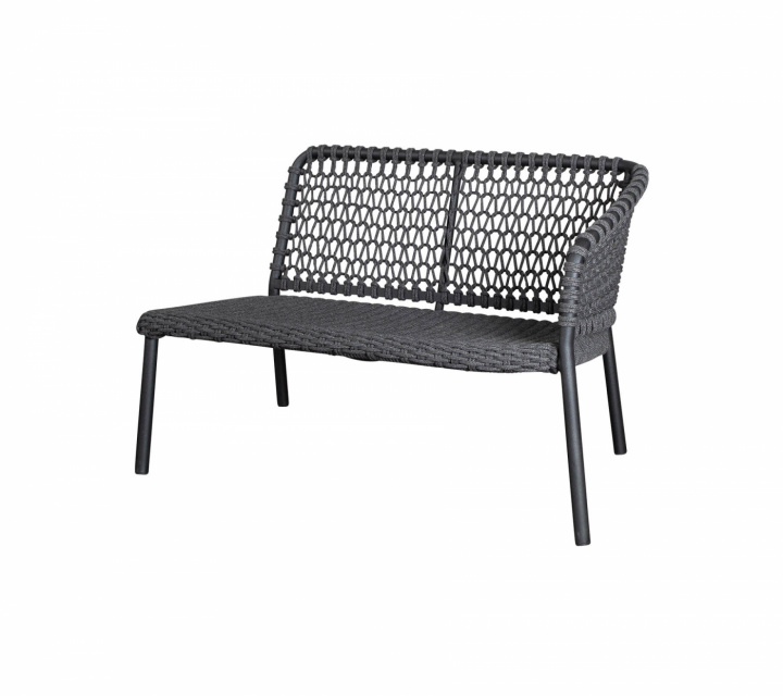 Ocean 2-sits modulsoffa vänster - dark grey i gruppen Utemöbler / Loungemöbler / Loungemoduler / Avslutsdelar - Loungemoduler hos Sommarboden i Höllviken AB (5526RODG)