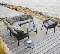 Ocean dynset 2-sits modulsoffa vänster/höger - dark grey