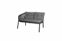 Ocean 2-sits modulsoffa höger - dark grey