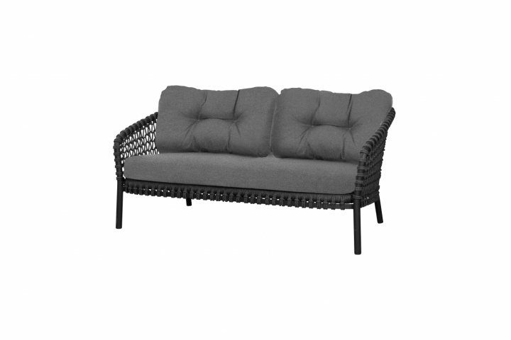 Ocean 2-sits soffa, large - dark grey/grey dyna i gruppen Utemöbler / Loungemöbler / Loungemoduler / 2-sits soffor - Loungemoduler hos Sommarboden i Höllviken AB (5536RODG-5536Y81)