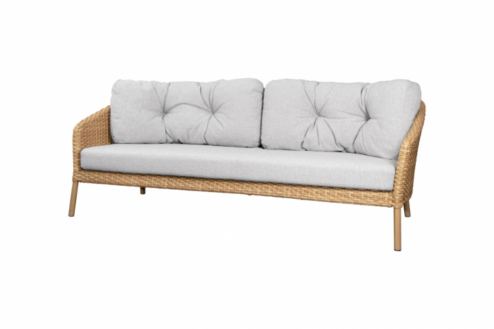 Ocean 3-sits soffa large - natural i gruppen Utemöbler / Material / Aluminiummöbler / Lounge - Aluminiummöbler hos Sommarboden i Höllviken AB (5537FU)
