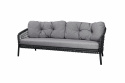 Ocean 3-sits soffa large - dark grey