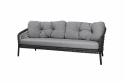 Ocean 3-sits soffa large - dark grey