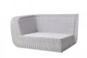 Savannah 2-sits soffa höger modul - white grey