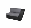 Savannah 2-sits soffa vänster modul - black
