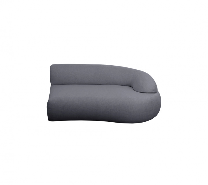 Mellow soffmodul med långt ryggstöd, vänster - grey i gruppen Utemöbler / Loungemöbler / Loungemoduler / 2,5-sits soffor - Loungemoduler hos Sommarboden i Höllviken AB (55454AITG)