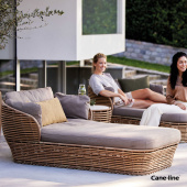 Basket daybed - natural/taupe