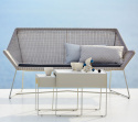 Breeze 2-sits soffa - white grey