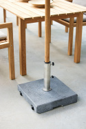 Parasollfot 50 kg m/hjul - matt grey granit