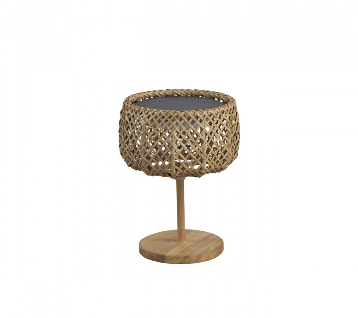Illusion Glow bordslampa liten - teak i gruppen Utemöbler / Tillbehör ute / Utebelysning hos Sommarboden i Höllviken AB (57200TU)