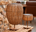 Illusion Glow bordslampa mellan - teak