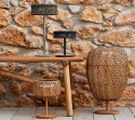 Illusion Glow bordslampa mellan - teak