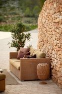 Illusion Glow bordslampa, mellan - natural/teak