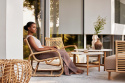 Nest soffbord/fotpall liten - natural