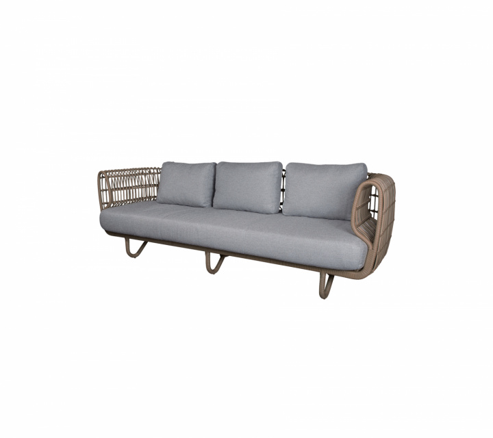 Nest 3-sits soffa - natural i gruppen Utemöbler / Loungemöbler / Loungemoduler / 3-sits soffor - Loungemoduler hos Sommarboden i Höllviken AB (57523UAITL)