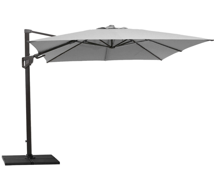 Hyde luxe tilt parasoll 3x3 m - grey i gruppen Utemöbler / Solskydd / Parasoller hos Sommarboden i Höllviken AB (583X3Y506)