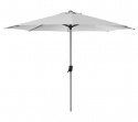 Sunshade parasoll med vev Ø 3 m - aluminium/dusty white