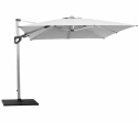 Hyde luxe tilt parasoll 3x3 m - silver mat anodiserat