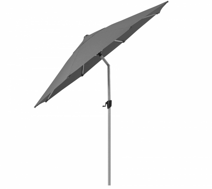 Sunshade parasoll m/tilt Ø 3 m - silver mat i gruppen Utemöbler / Solskydd / Parasoller hos Sommarboden i Höllviken AB (58MATILT300Y505)