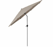 Sunshade parasoll med tilt Ø3 m - silver/ taupe