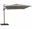 Hyde luxe tilt parasoll 3x3 m - wood look pol