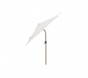 Sunshade parasoll m/tilt Ø 3 m - wood look/dusty white