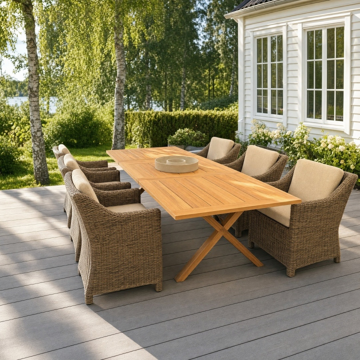 6-pack Long Island karmstol - natur/beige i gruppen Utemöbler / Fåtöljer & Stolar / Karmstolar hos Sommarboden i Höllviken AB (6-PACK-LONG-ISLAND-PAKET)