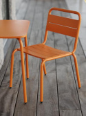 Nera caféstol barn - orange