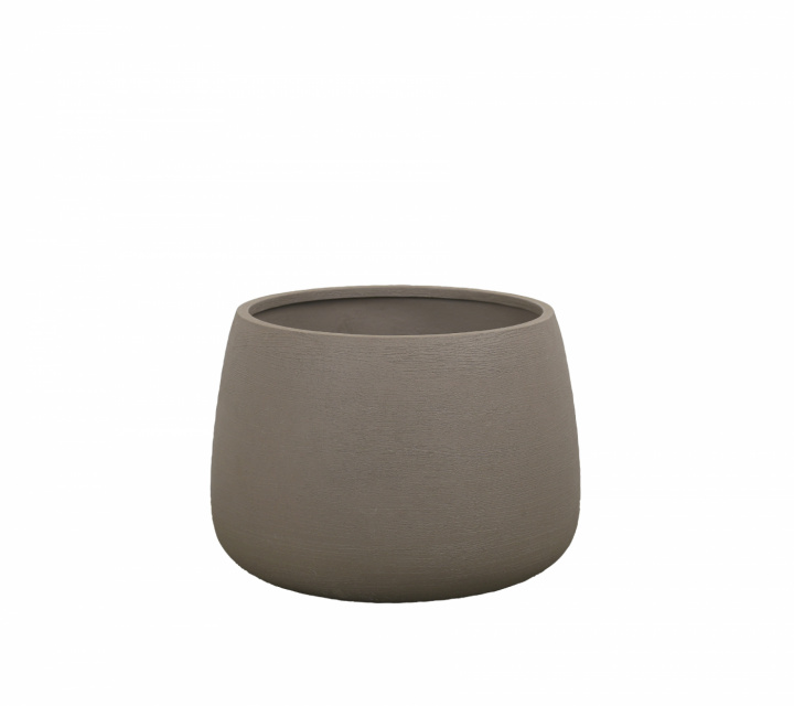Soil kruka rund, mellan - taupe structure i gruppen Trädgård / Utekrukor hos Sommarboden i Höllviken AB (6011FGST)