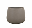 Soil kruka rund, stor - taupe structure