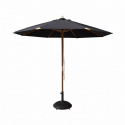 Capri parasoll Ø 3 m - svart