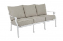 Arras 3-sits soffa - vit/sand dyna