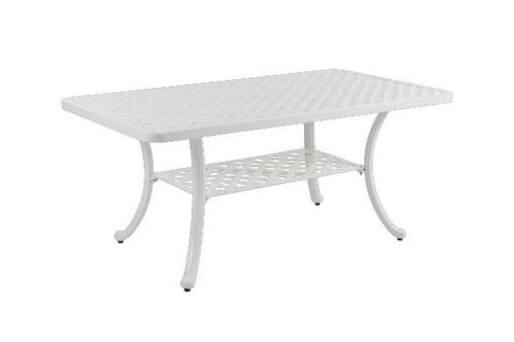 Arras soffbord 125x70 H55 cm - vit i gruppen Utemöbler / Loungemöbler / Loungemoduler / Soffbord & Sidobord - Loungemoduler hos Sommarboden i Höllviken AB (6166-5)