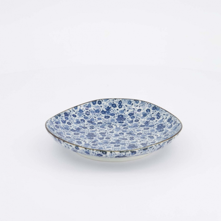 Yamahida Aizome Kobana fat 16,3 cm - blue i gruppen Inredning / Kök & Servering / Fat, Tallrikar & Skålar hos Sommarboden i Höllviken AB (619571-TD)