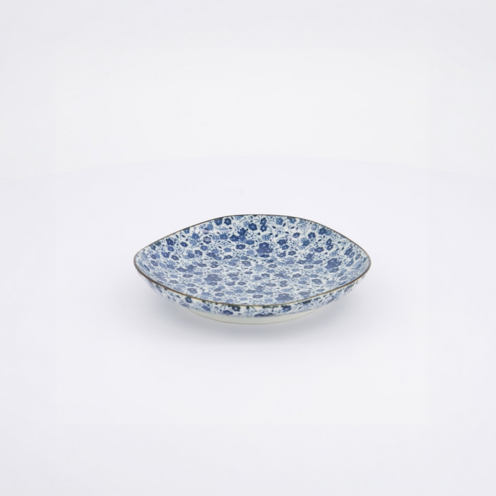 Yamahida Aizome Kobana fat 12,1 cm - blue i gruppen Inredning / Kök & Servering / Fat, Tallrikar & Skålar hos Sommarboden i Höllviken AB (619632-TD)