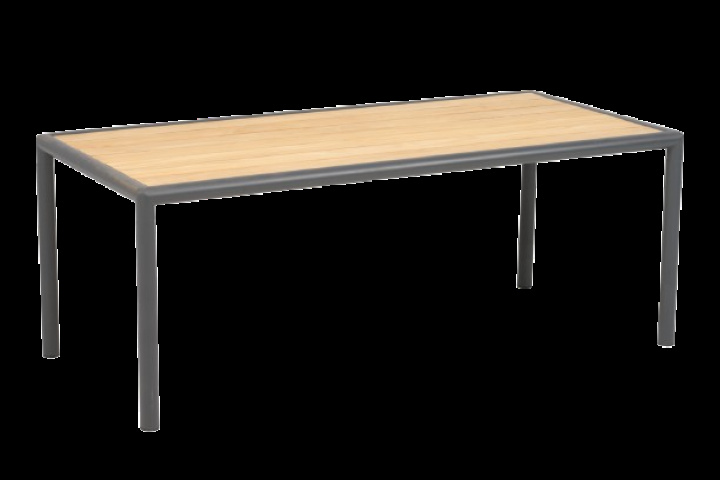 Gordon soffbord 140x65 H55 cm -antracit/teak i gruppen Utemöbler / Loungemöbler / Loungemoduler / Soffbord & Sidobord - Loungemoduler hos Sommarboden i Höllviken AB (6296-73)