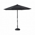 Capri Nero parasoll Ø 3 m - svart