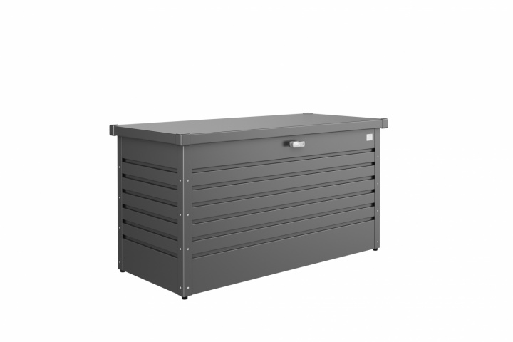Fritidsbox 130 - metallic mörkgrå i gruppen Dynor / Dynboxar & Förvaringslådor hos Sommarboden i Höllviken AB (65040-bh)
