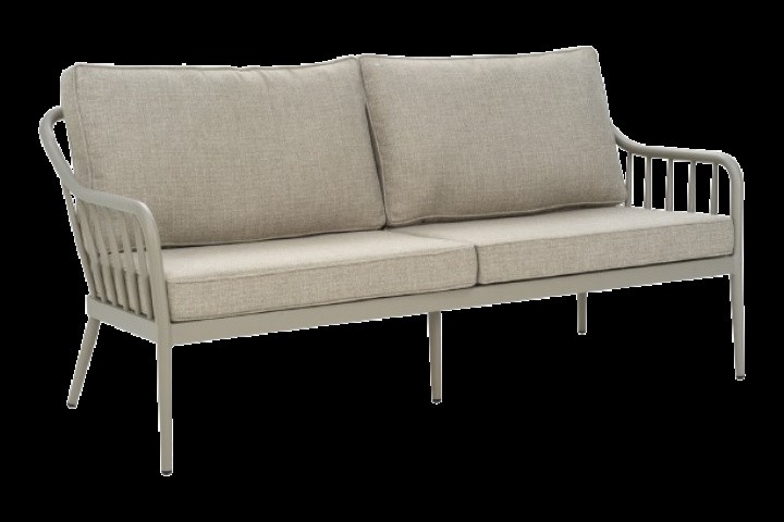Coleville 3-sits soffa - khaki/burlap beige dyna i gruppen Utemöbler / Loungemöbler / Loungemoduler / 3-sits soffor - Loungemoduler hos Sommarboden i Höllviken AB (6913-21-232)
