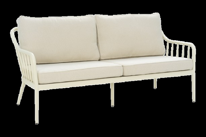 Coleville 3-sits soffa - pearl white/dot beige dyna i gruppen Utemöbler / Material / Aluminiummöbler / Lounge - Aluminiummöbler hos Sommarboden i Höllviken AB (6913-58-215)