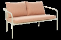 Bendt 2-sits soffa - pearl white/teddy orange dyna
