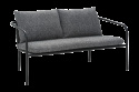 Bendt 2-sits soffa - black/teddy ant dyna