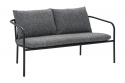 Bendt 2-sits soffa - black/teddy ant dyna