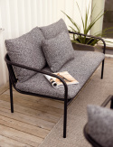 Bendt 2-sits soffa - black/teddy ant dyna